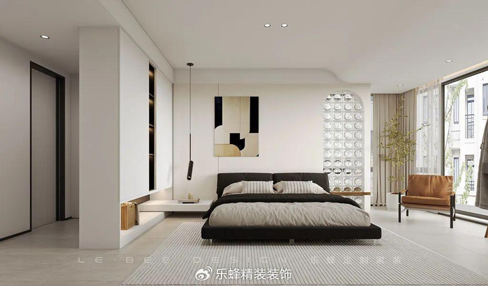 《快乐驿站》-南山区·蔚蓝海岸,126㎡现代简约风|快乐驿站|阳台|主卧