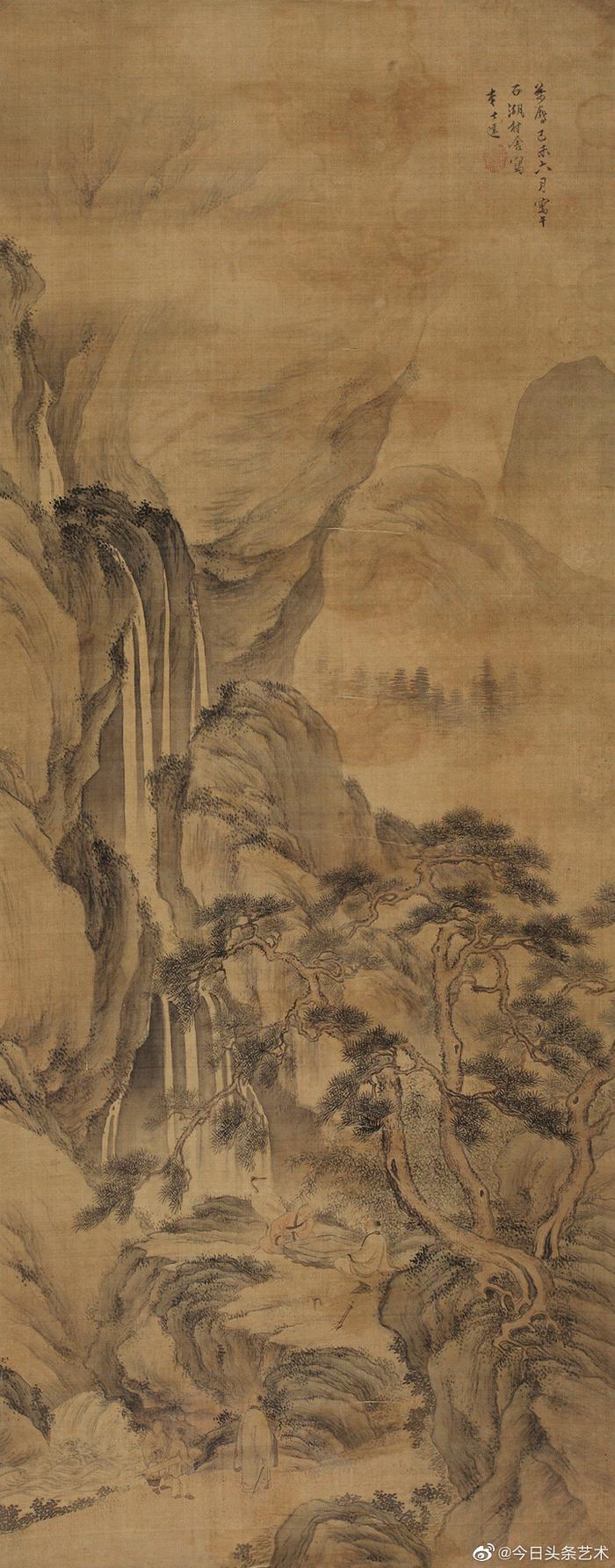 明代画家李士达国画作品