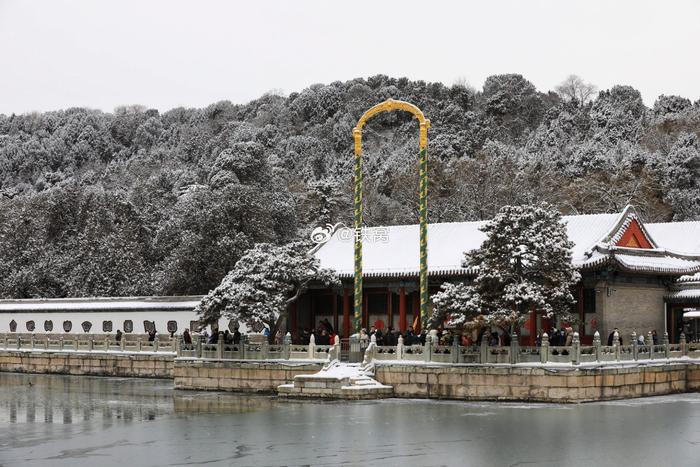 北京颐和园龙年第一场雪摄影
