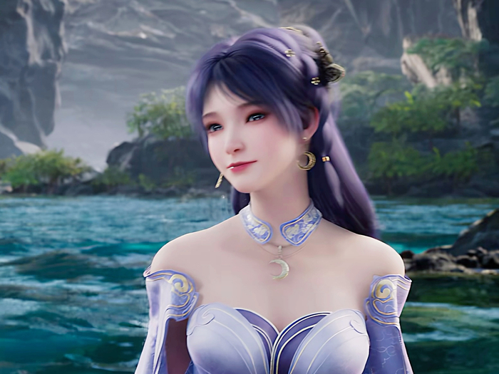 姬紫月 可爱女生 看看这小表情,估计又在算计叶凡!哈哈