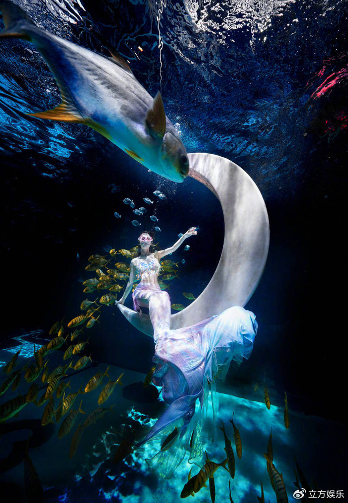 黄圣依晒七夕美人鱼装扮随拍身材曼妙美如天仙