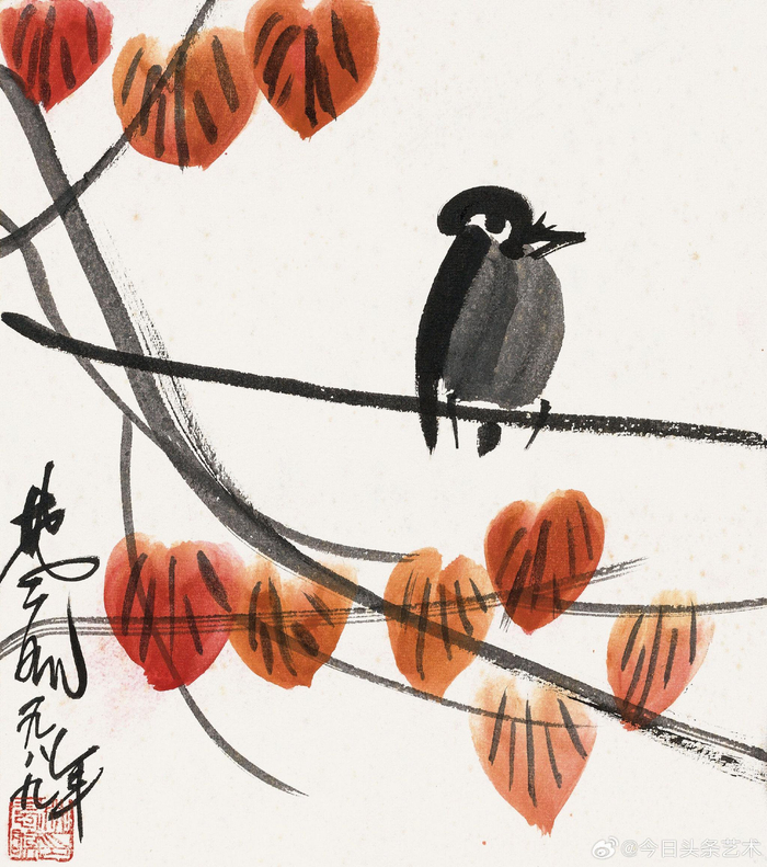 画家林风眠笔下的小鸟__财经头条