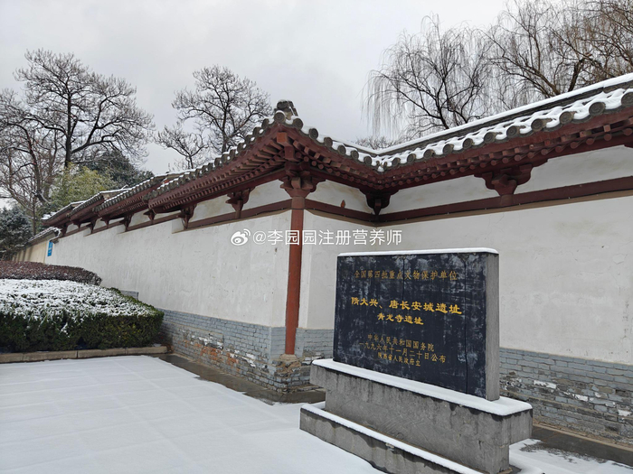 雪中的青龙寺很美