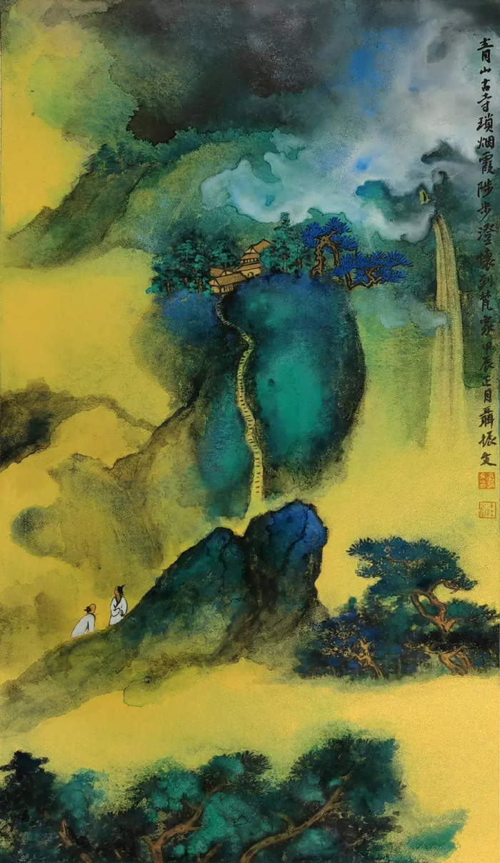 "大风异彩——聂振文书画展"在南京邮电大学艺术馆开