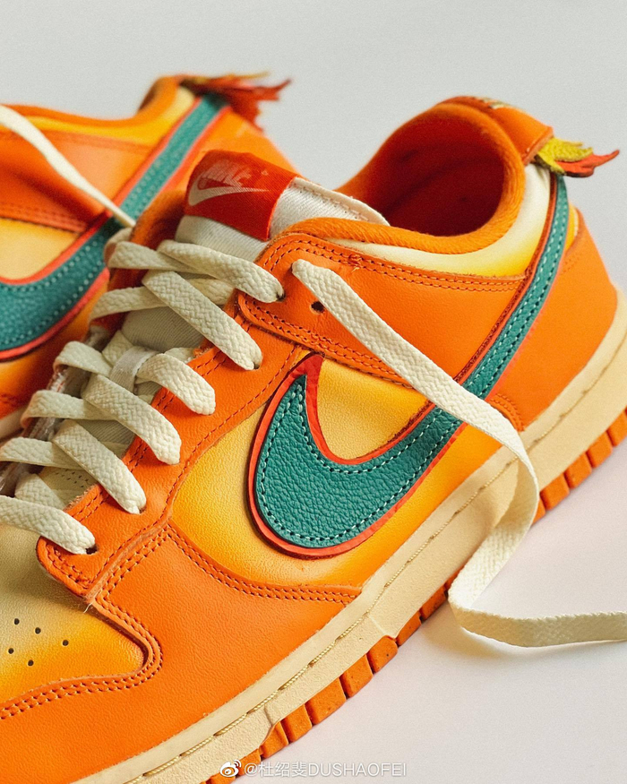 球鞋定制设计师huyle以喷火龙为主题打造的nikedunk
