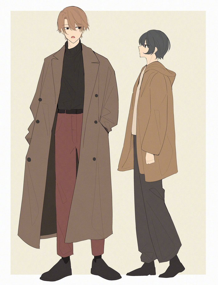 画师uzno这个身高差情侣系列图也太甜了twiuzyuzu37