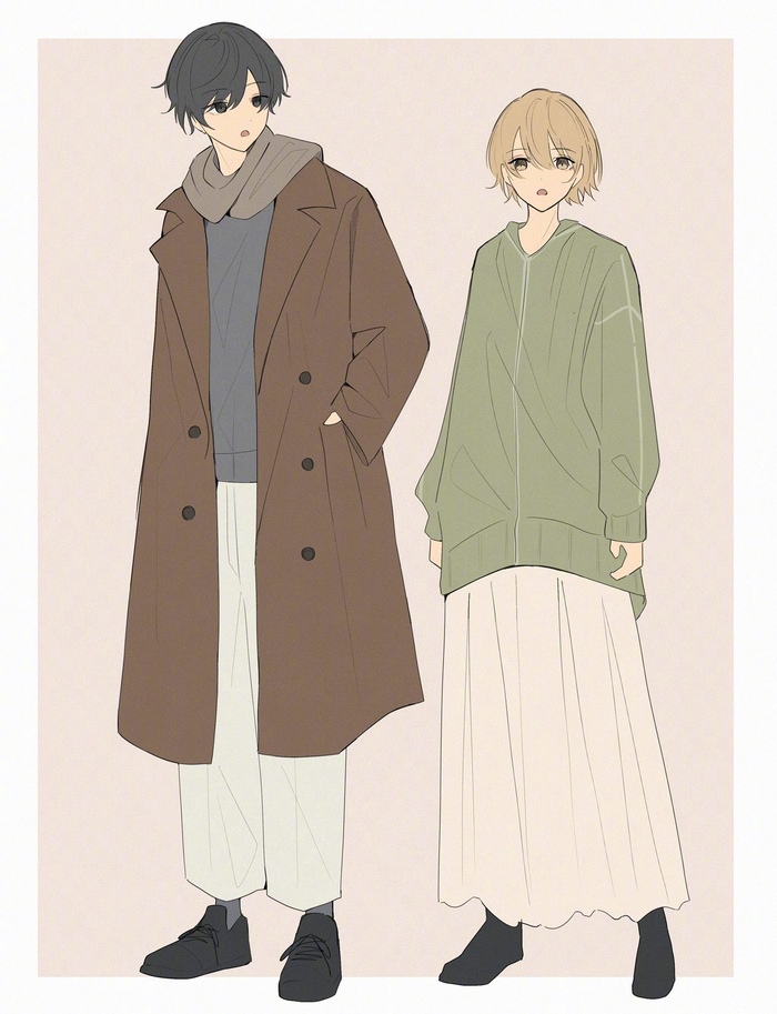 画师uzno这个身高差情侣系列图也太甜了twiuzyuzu37