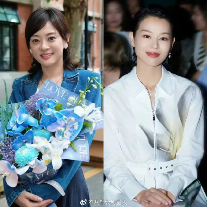 41岁孙俪和44岁胡杏儿同框,皮相美和骨相美的区别就出来了