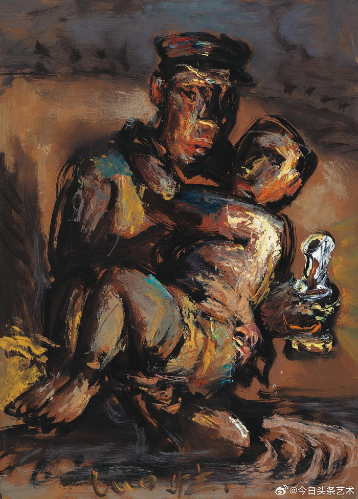 罗中立人物油画__财经头条