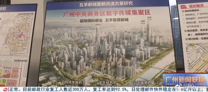 广州越秀区五羊新城更新改造方案 规划480米+320米地标|_新浪新闻