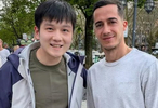 樊振东社媒发文，晒出皇马旧将巴斯克斯合照