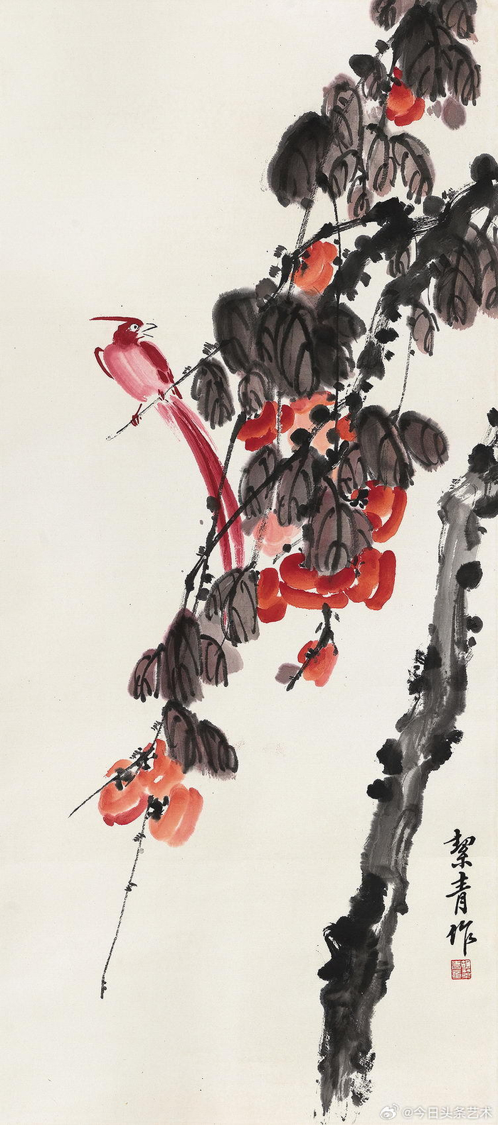 老舍夫人胡絜青花鸟画