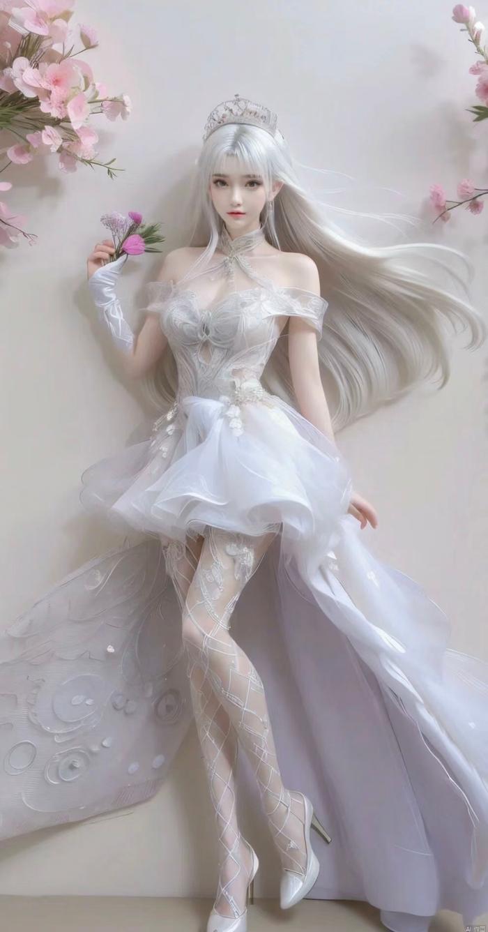 小医仙 高清美图/壁纸 白色纱裙,更显小医仙的仙气,更有婚纱的既视感!
