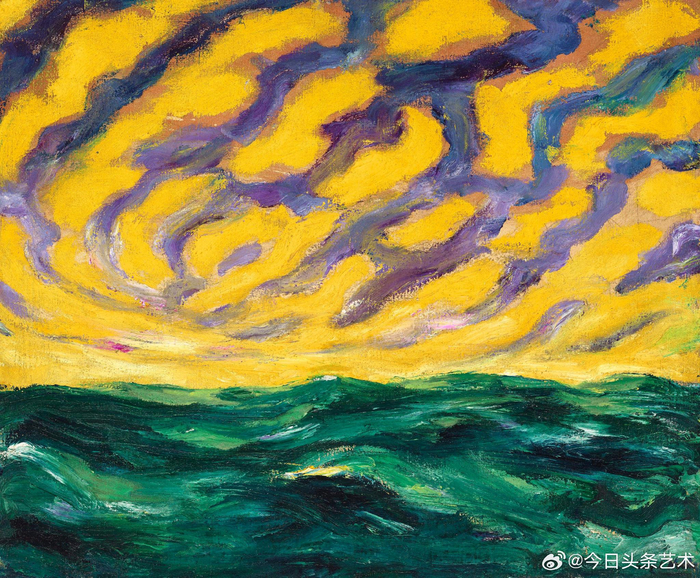 德国画家埃米尔诺尔德风景油画