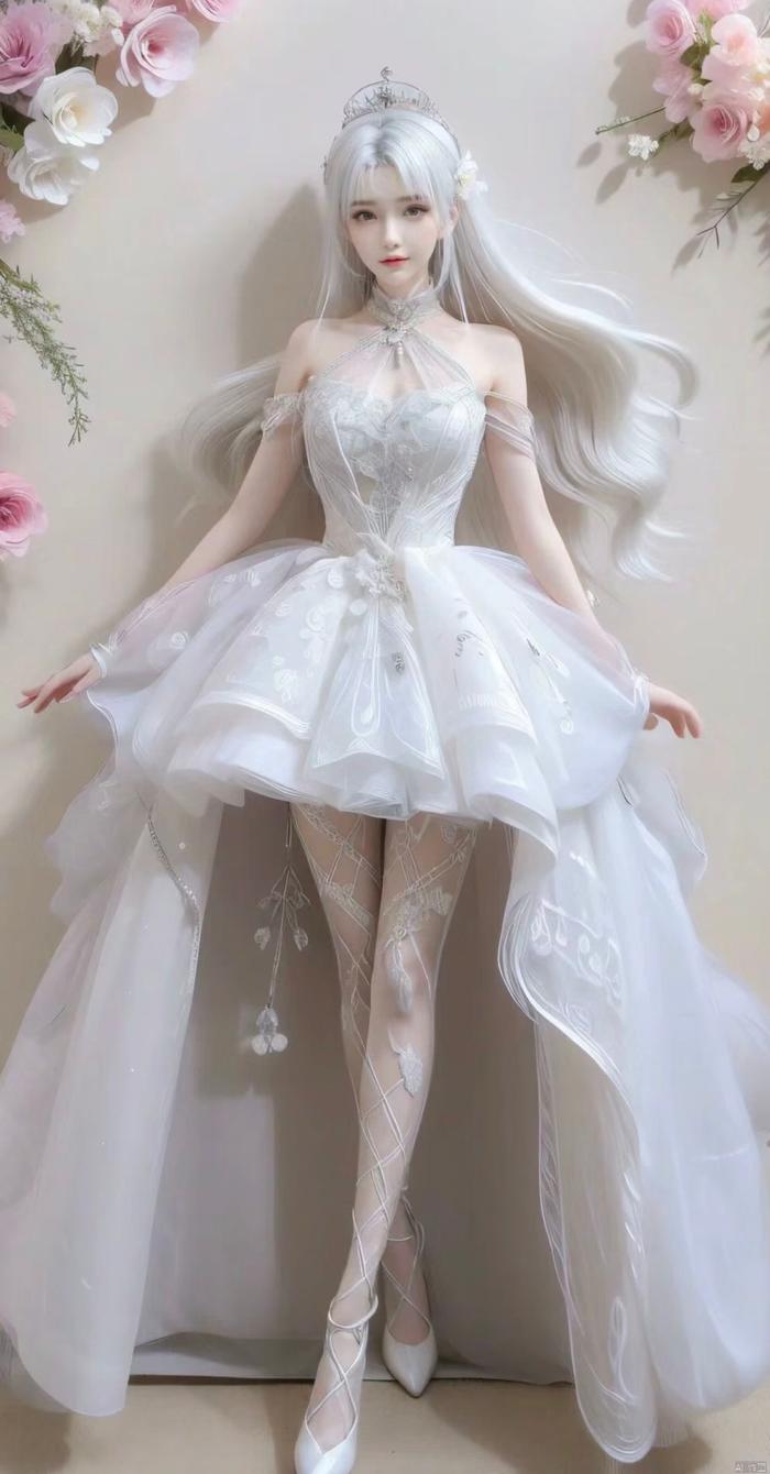 小医仙 高清美图/壁纸 白色纱裙,更显小医仙的仙气,更有婚纱的既视感!