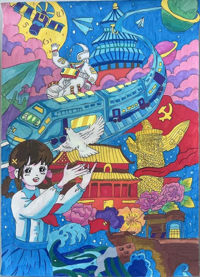 优秀绘画作品《前程似锦》6月11至12日