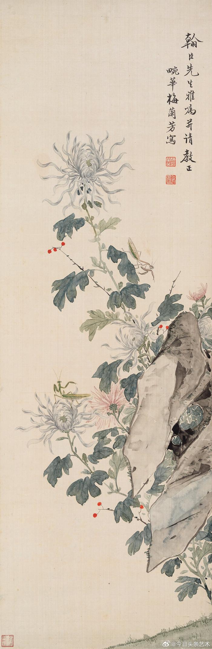 京剧大师梅兰芳花鸟画