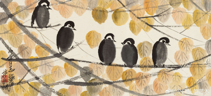 画家林风眠笔下的小鸟__财经头条