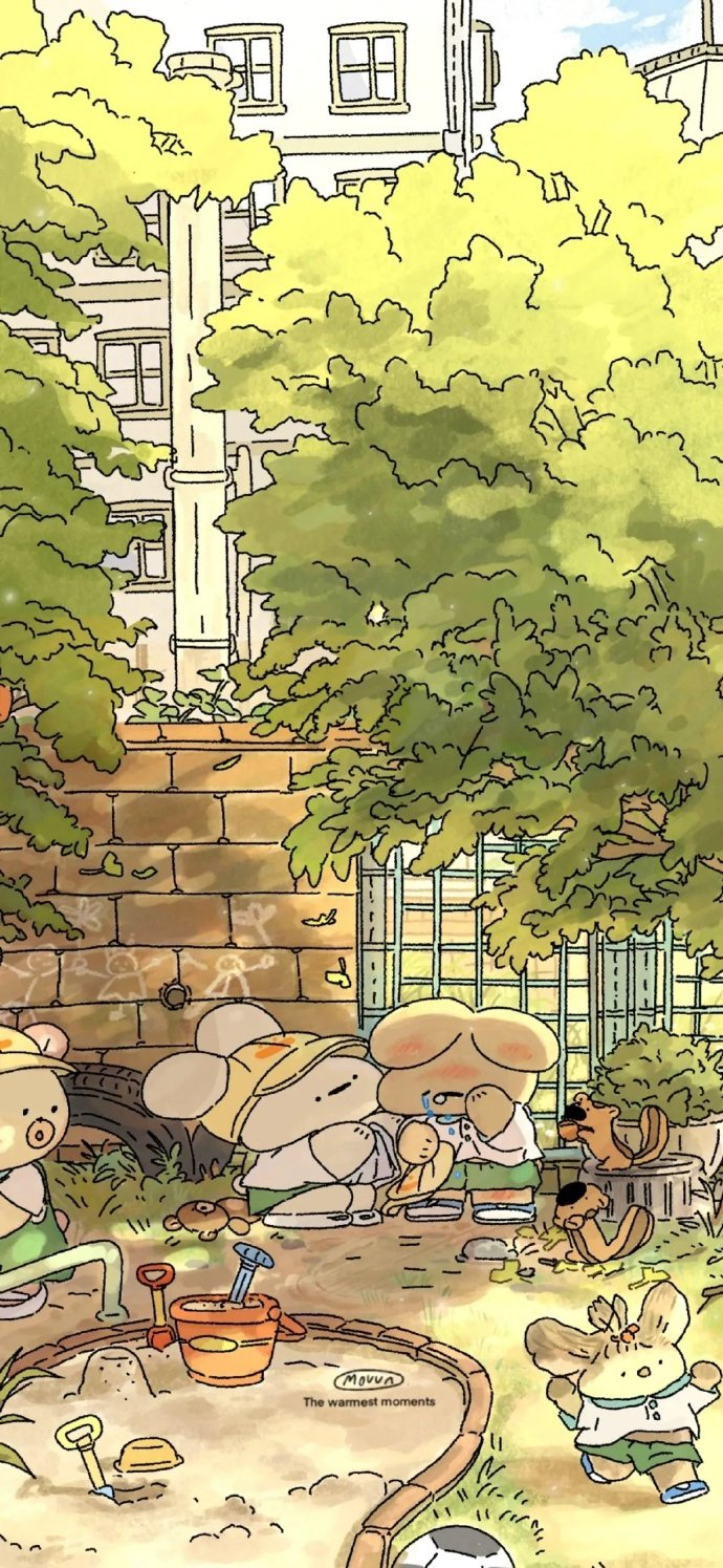 手机壁纸|可爱壁纸 可爱卡通治愈系壁纸|ins插画夏日壁纸
