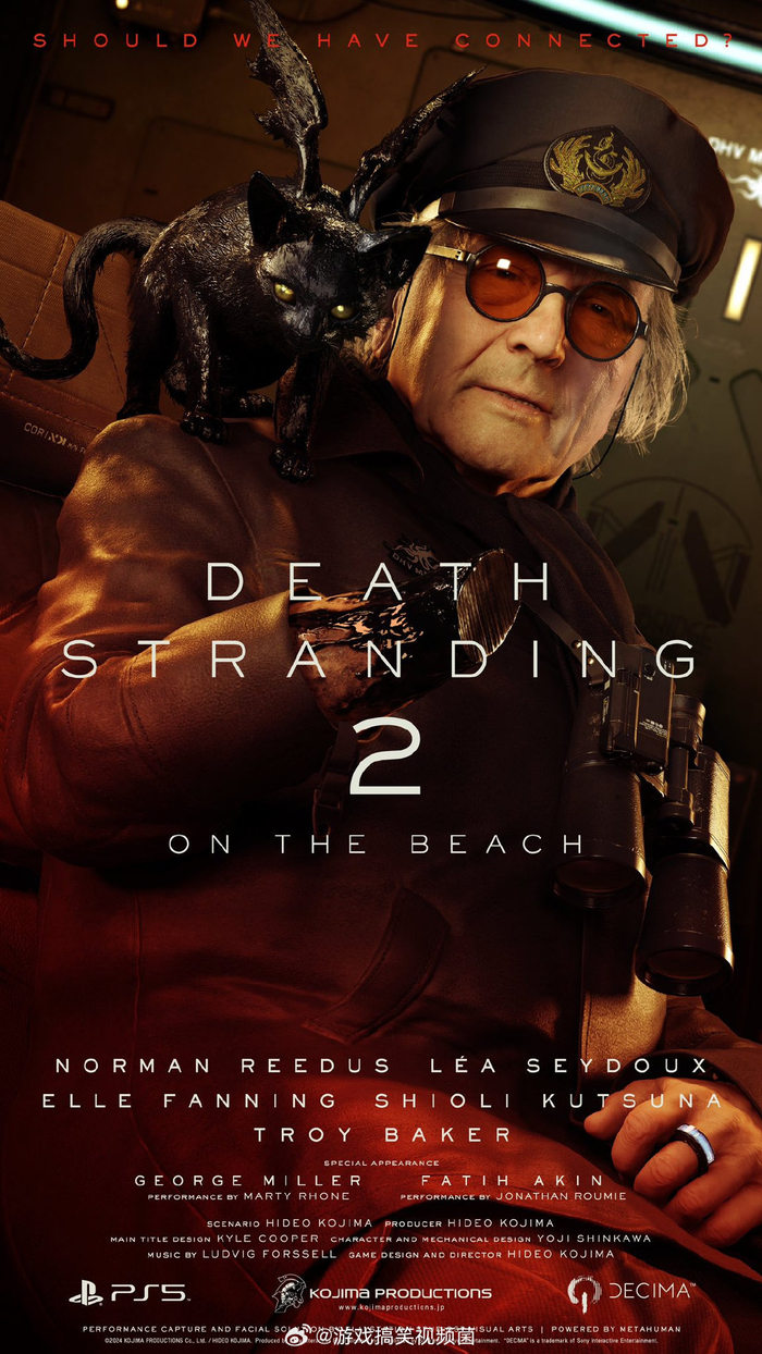 小岛秀夫公开了死亡搁浅2角色海报