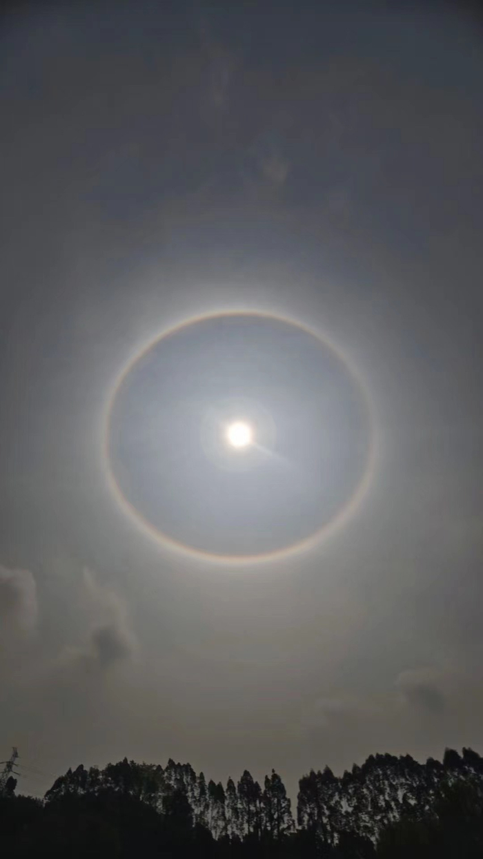 广州出现日晕你看到了吗