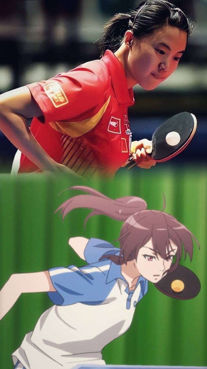 二次元里的女乒,魅力丝毫不减!