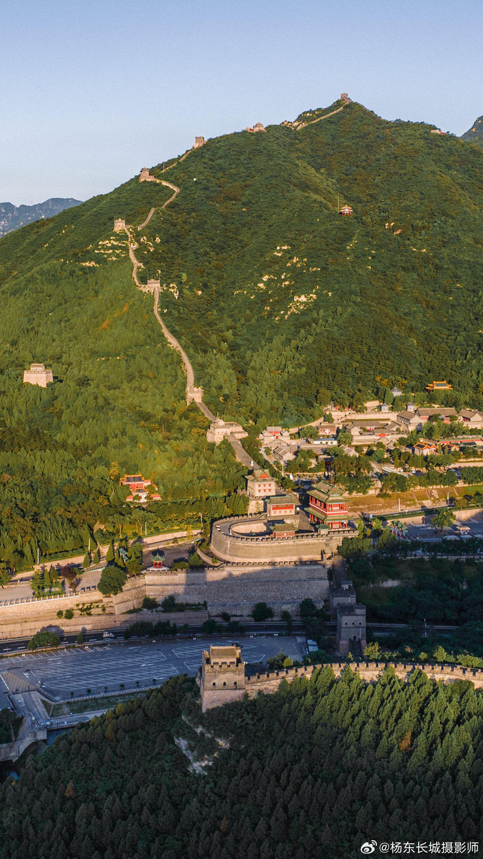 北京昌平居庸关长城晨光