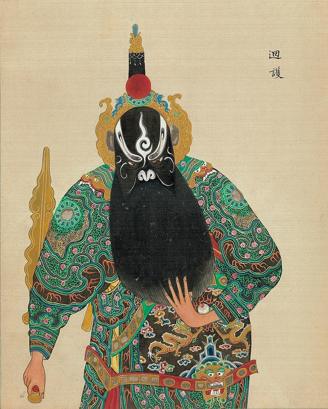 清朝时期的京剧人物画