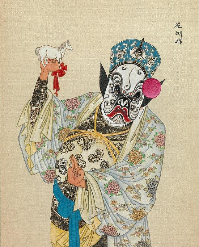 清朝时期的京剧人物画