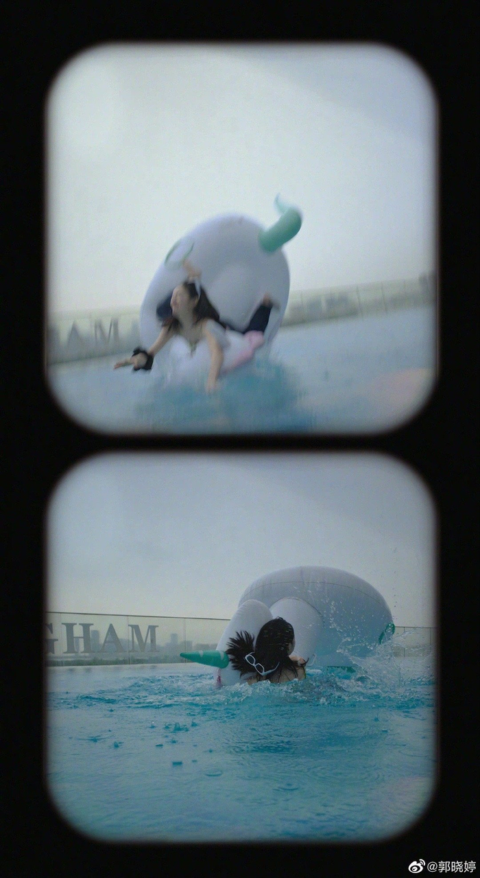 郭晓婷一日假期plog送达 绿色吊带上衣牛仔裤……__财经头条