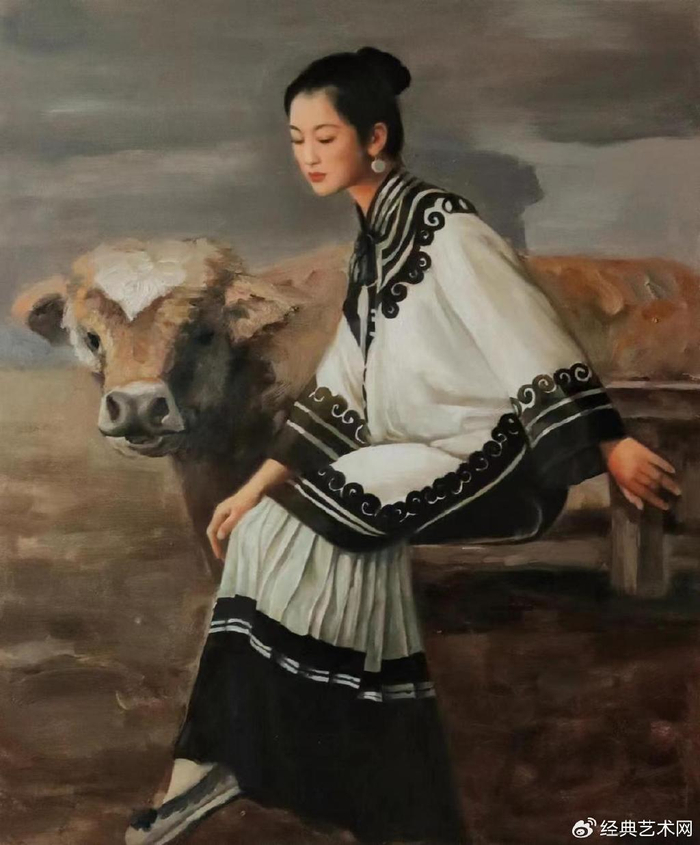 著名画家尤中华作品入选"艺术之巅看中国"美国纽约时代广场展播