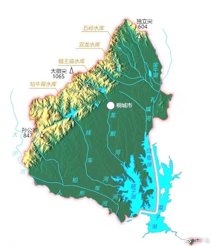 桐城地图最新含乡镇图片