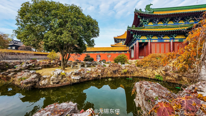 无锡影视基地水浒城御花园具有江南特色