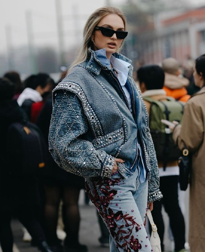 米兰时装周潮人穿搭街拍