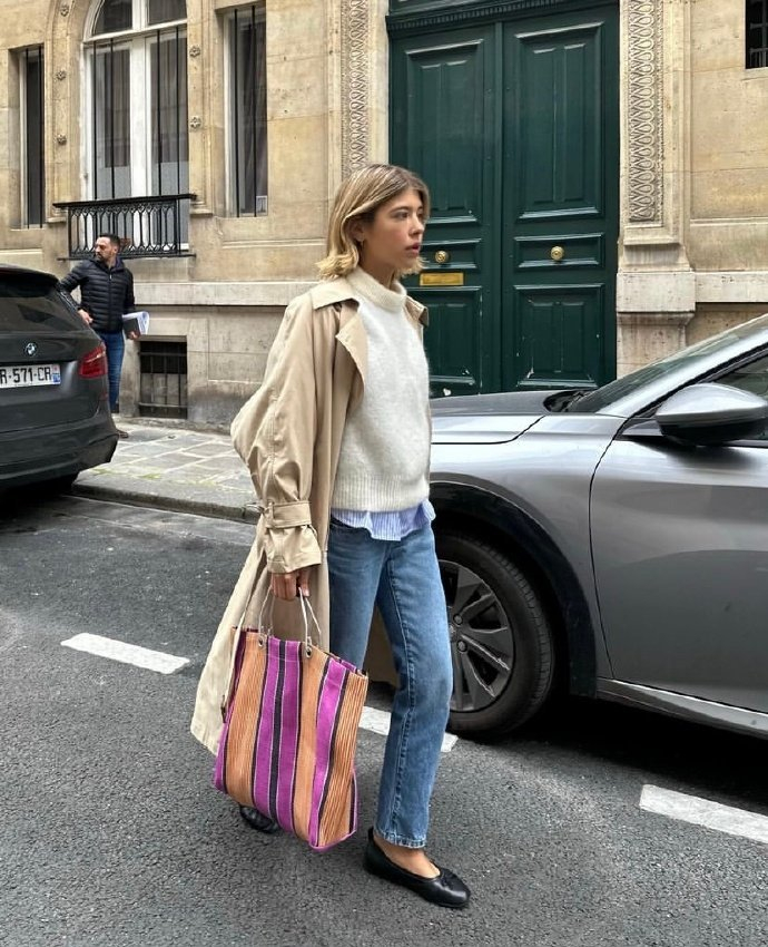 法国时尚博主春夏随意松弛感穿搭