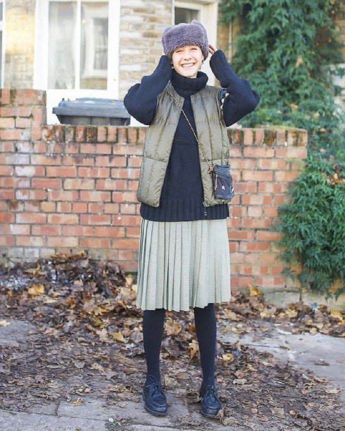 fudgemagazine秋冬英伦风少女穿搭