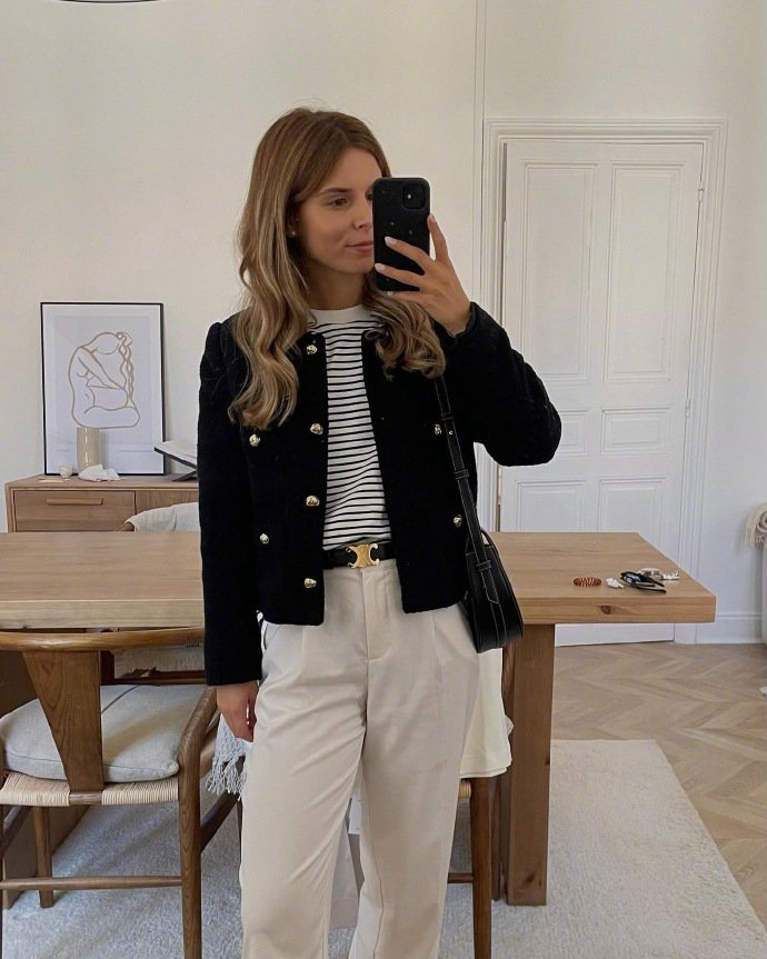 欧美时尚穿搭博主的日常穿搭记录合集简单干净的配色