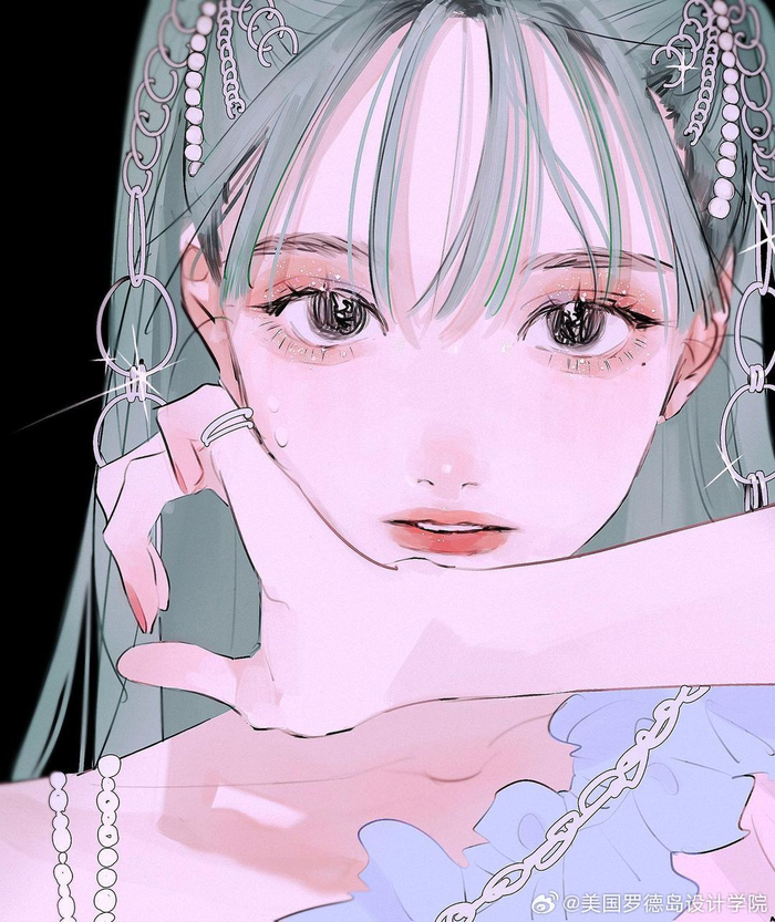 画师tamimoon 笔下的女孩__财经头条