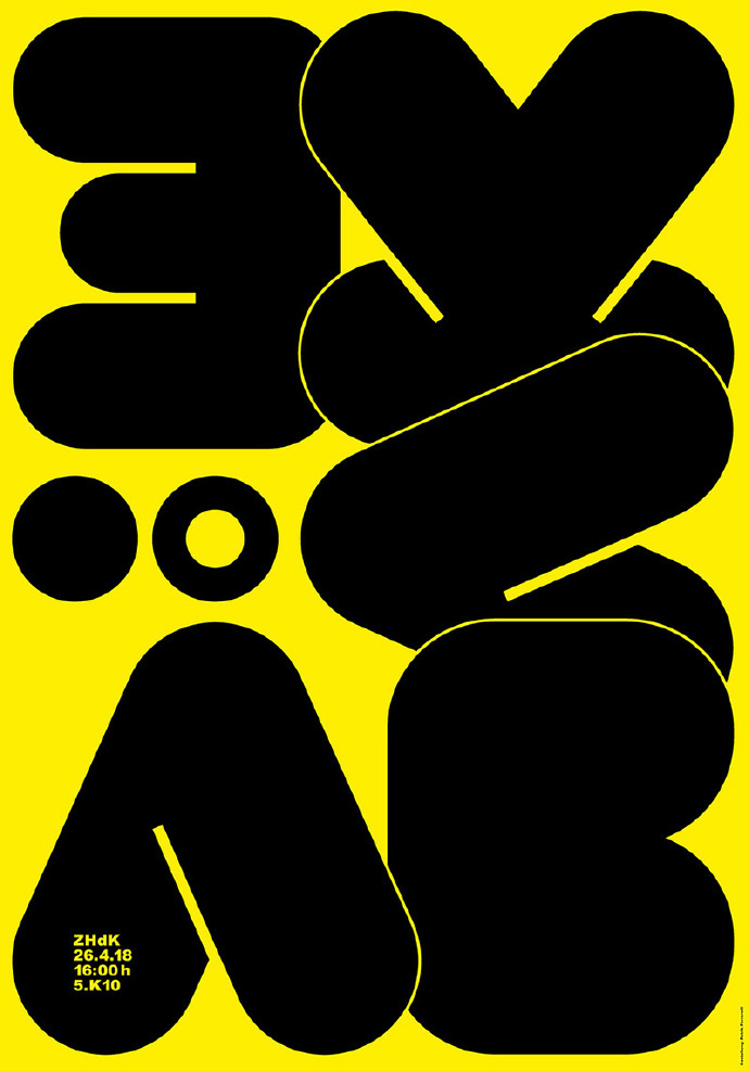 patrik ferrarelli 设计工作室的字体海报设计