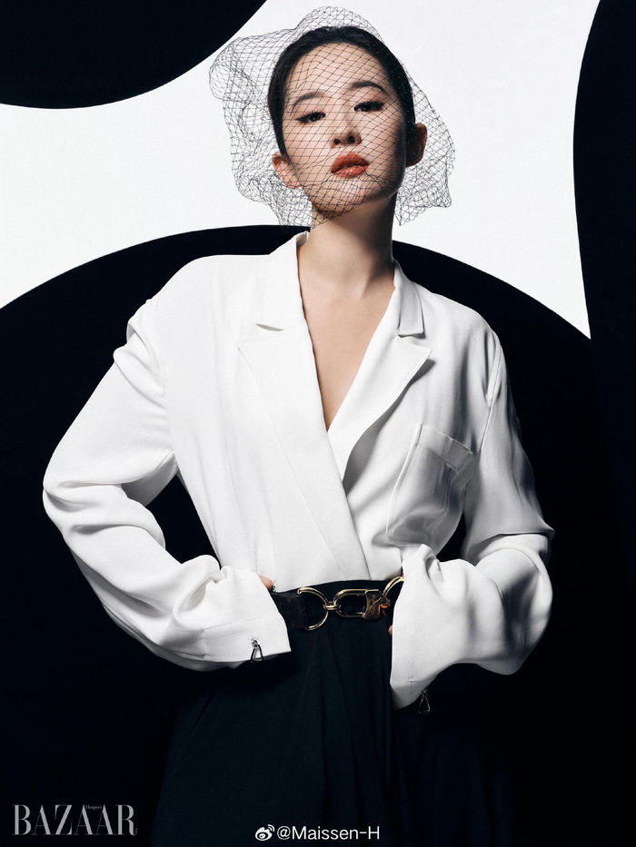 时尚芭莎四月刊身着lv双封复古优雅格调摄影王子千