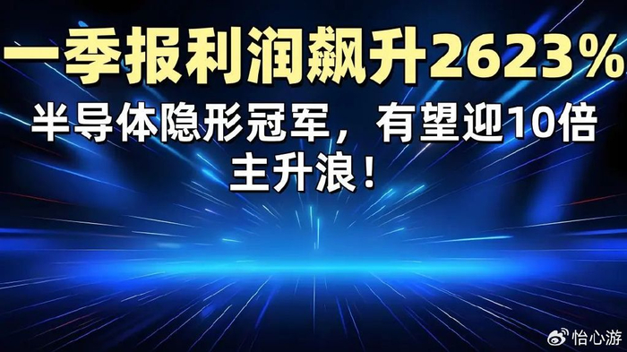 一季报利润飙升2623%，半导体隐形冠军，或将迎来8倍涨停！__财经头条__新浪财经