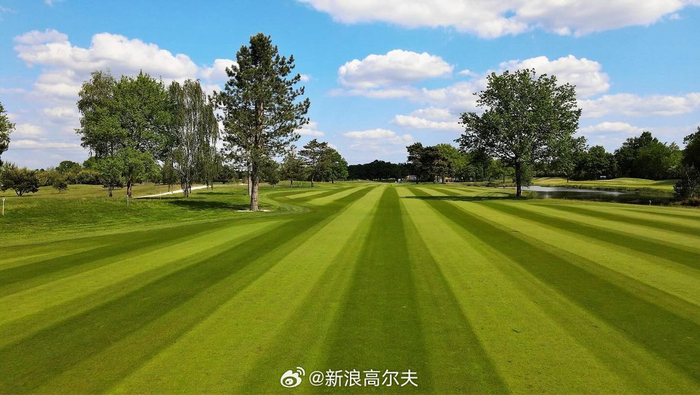 俯瞰举办球场绿鹰高尔夫球场美景