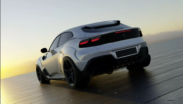 法拉利purosangue宽体套件改装方案来自德国改装厂pogea