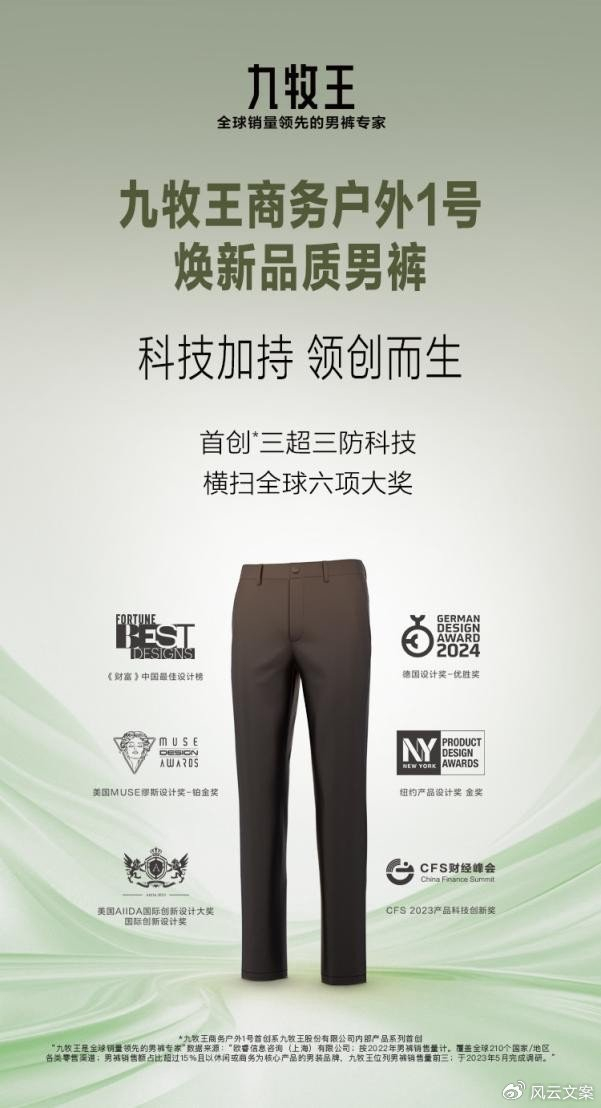 五大代言人演绎品牌新主张,九牧王年轻化传播再掀新高潮
