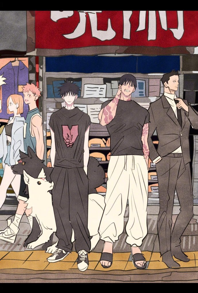 8/ 9画师タケウチ リョースケ 绘制 咒术回战,画风太赞了,每个人的