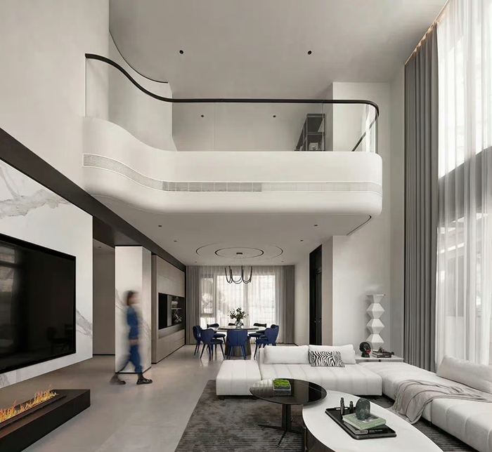 豪宅设计案例复式挑空