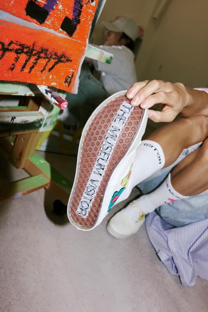 【VANS】VANS X THEMUSEUMVISITOR AUTHENTIC Vans x The Museum Visitor Classic Slip-On Checkerboard Black
