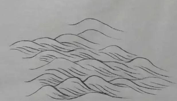 波浪简笔画法图片