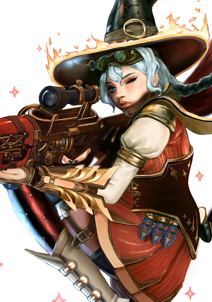 "缚法魔巫"黑百合同人图