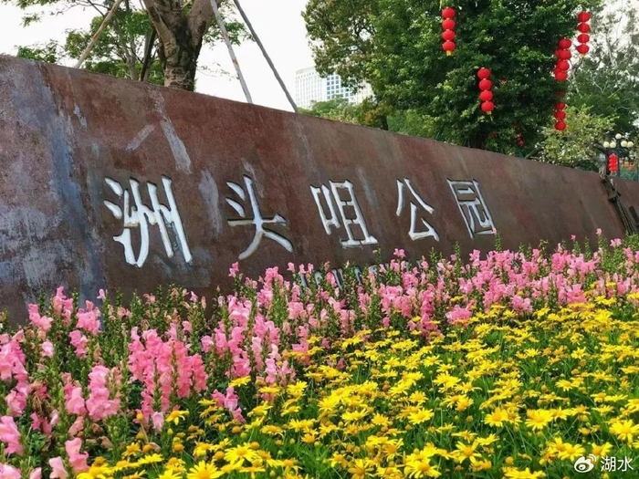 方向走,可以上桥俯瞰珠江两岸,回到滨江西左拐,走100米抵达洲头咀公园